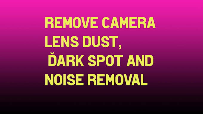 Bestseller - video lens dirt, dark spot, noise removal, camera lens spot