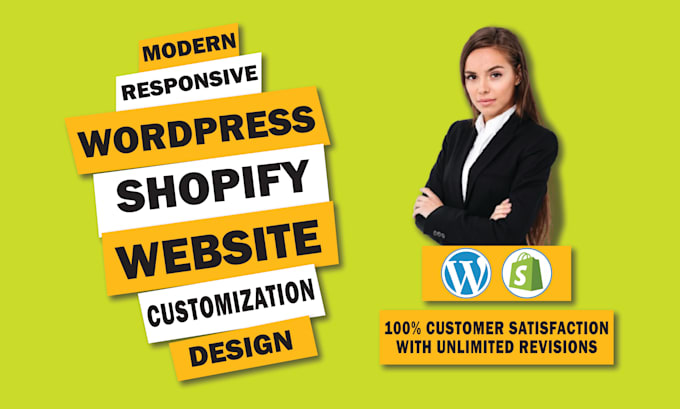 Gig Preview - Design and customization your shopify wordpress ecommerce website