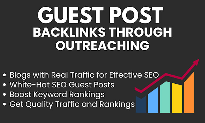 Gig Preview - Do SEO guest posts on authentic websites through blogger outreach