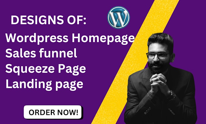 Gig Preview - Design, redesign, clone wordpress homepage, landing page, sales funnel