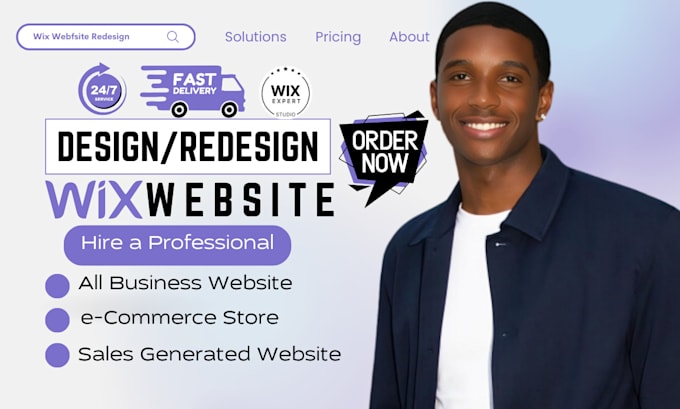 Gig Preview - Do wix website redesign wix website design fix wix website redesign wix redesign