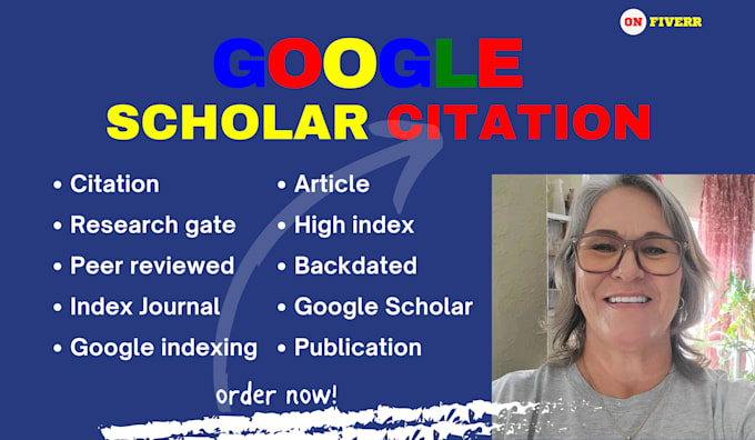 Gig Preview - Increase google scholar citation, journal, backdated citation