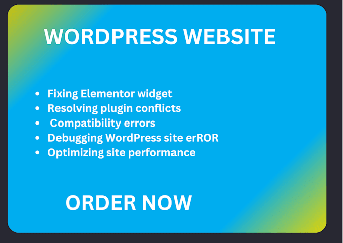 Gig Preview - Fix bug on wordpress website, elementor wordpress