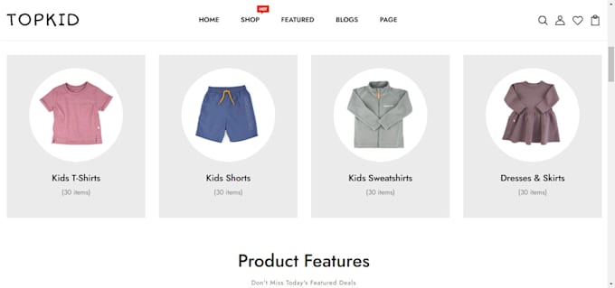 Gig Preview - Design baby clothing store baby wear kid clothing store baby store baby website