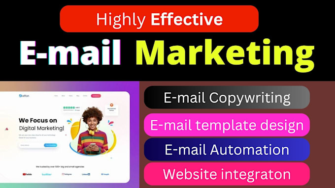 Gig Preview - Do effective email marketing, email automation, email copywriting for website