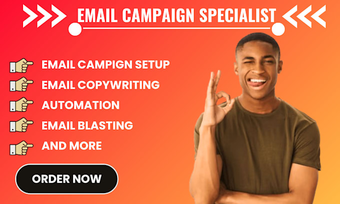 Gig Preview - Be your email marketing specialist campaign design automation and copywriter