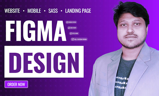 Gig Preview - Do exciting figma website design, figma mobile design and website ui ux