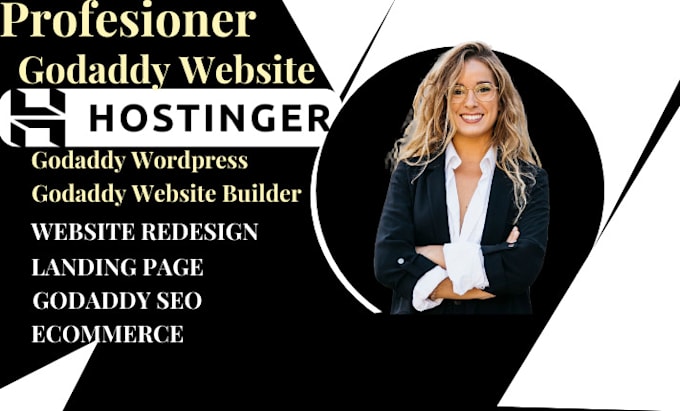 Gig Preview - Godaddy website design hostinger website design redesign godaddy develop