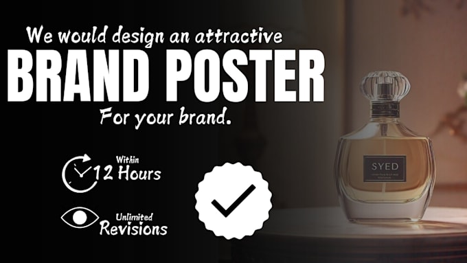 Gig Preview - Design an attractive poster for your business in 12 hours