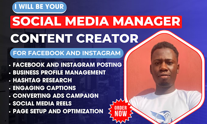 Gig Preview - Be your social media marketing manager and content creator