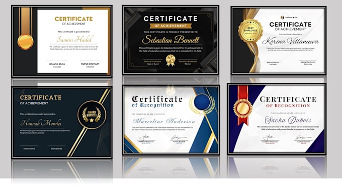 Bestseller - make custom and unique certificate or diploma design