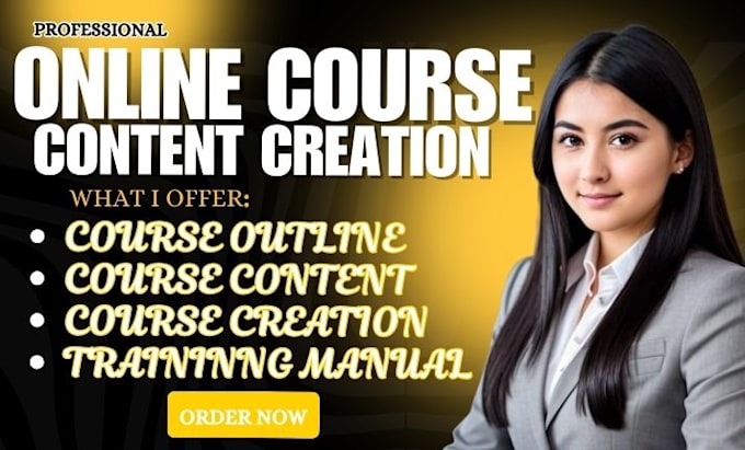 Bestseller - do online course content creation instructional training manual course upload