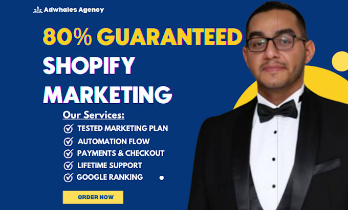 Gig Preview - Custom shopfiy marketing plan, increase shopify conversion, sales facebook ads