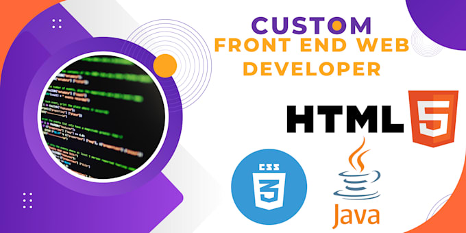 Gig Preview - Build a custom HTML website as a front end developer