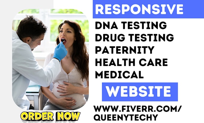 Bestseller - design dna testing website drug testing paternity medical health care website