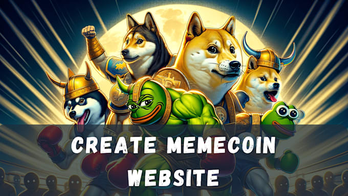 Gig Preview - Create a professional meme coin website for your crypto project