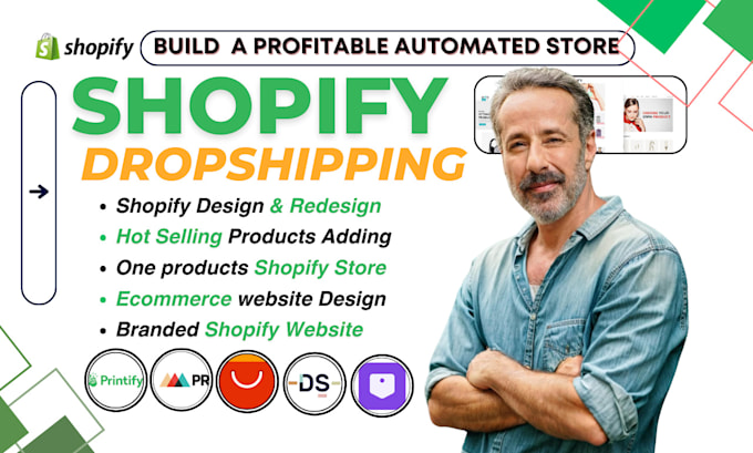 Bestseller - build shopify store, create shopify dropshipping store, shopify website design