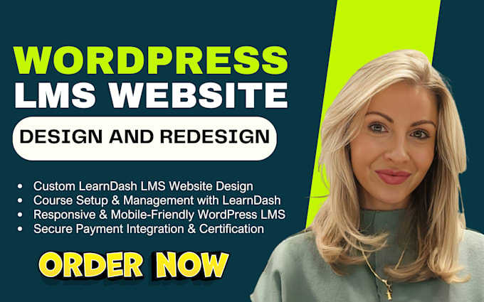 Bestseller - build, develop wordpress lms website with learndash, elearning website design