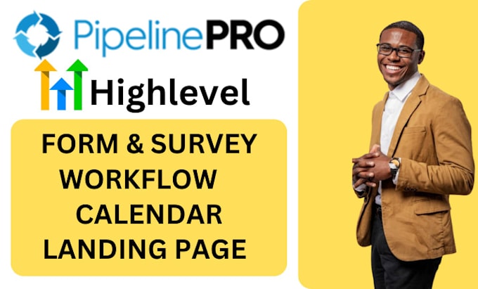 Gig Preview - Setup gohighlevel form survey pipeline pro calendar workflow email marketing ghl