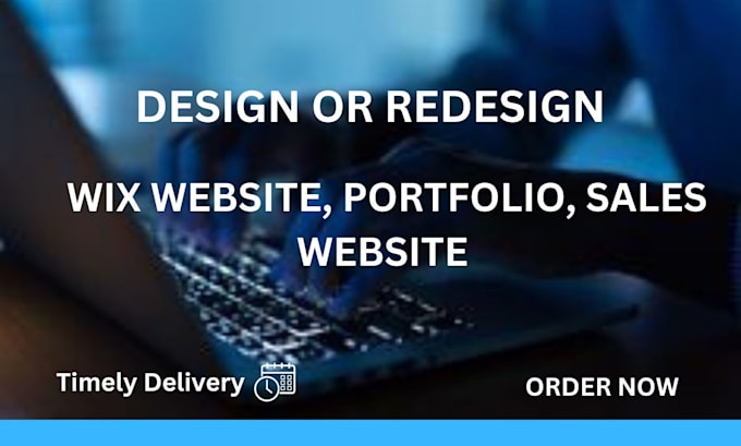 Gig Preview - Do wix portfolio website design, wix online store, website