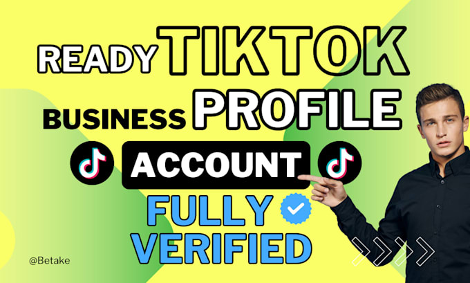 Gig Preview - Set up professional tiktok business profile account fully verified