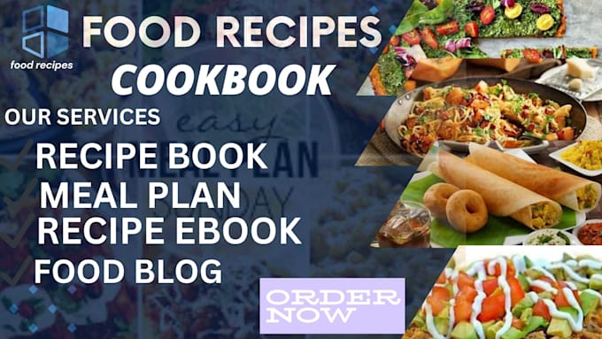 Gig Preview - Design an unique cookbook cover and recipe book cover design