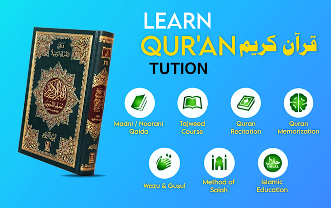 Gig Preview - Be your online quran teacher, quran teaching, online lesson