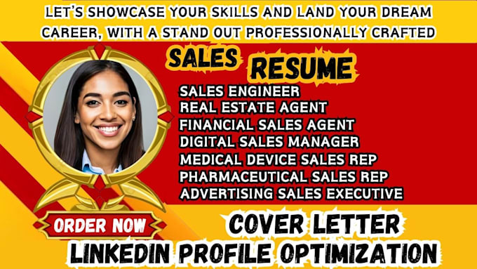 Gig Preview - Write a professional sales engineer, financial analyst, sales manager resume cv