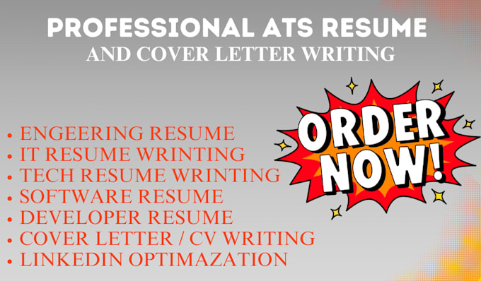 Bestseller - write a tech resume, cover letter, linkedin optimization professionally