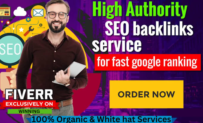 Gig Preview - Do high quality dofollow seo backlinks high da authority link building service