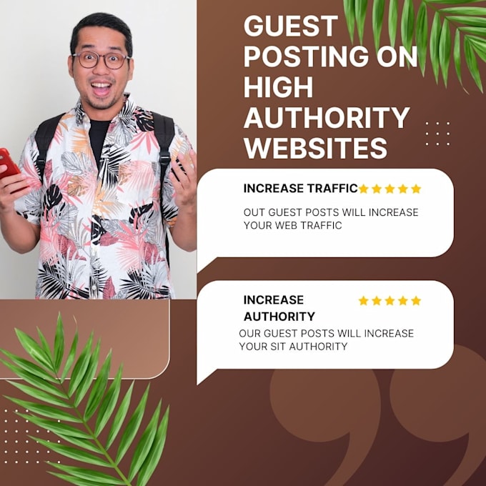 Gig Preview - Publish guest posts on authority sites