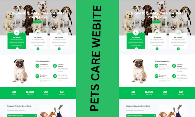 Bestseller - design poop scooper website, pet care website, dog walker, jobber, bookingkoala