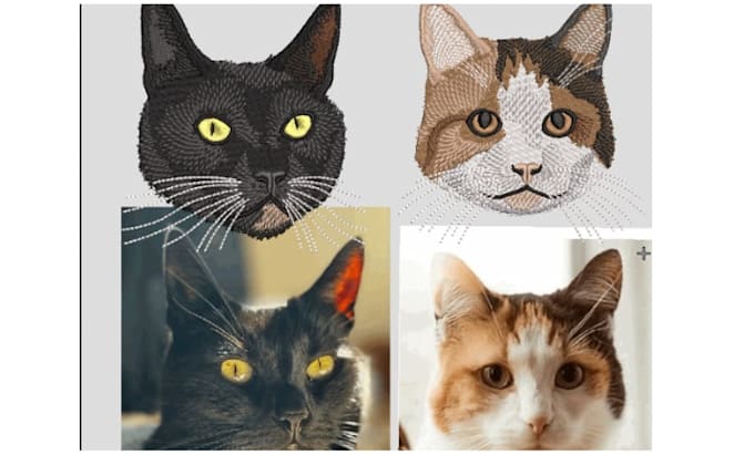 Gig Preview - Do embroidery digitize image for your dog, cat, pet and all animal 1 hour