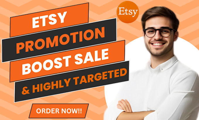 Gig Preview - Do etsy store promotion boost etsy sales etsy rank to increase etsy traffic