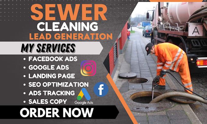 Gig Preview - Generate sewer cleaning leads sewer repair lead generation septic tank services