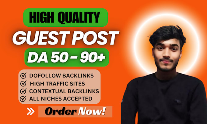 Gig Preview - Do high da guest post, guest posting with SEO dofollow backlinks