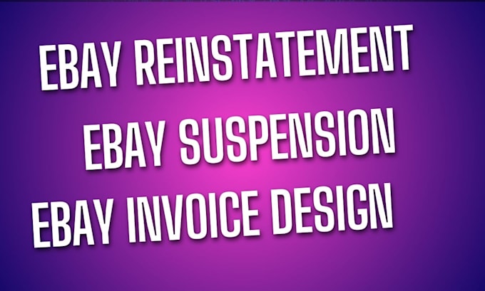 Gig Preview - Remove ebay account suspension mc011 mc133 ebay reinstatement with appeal letter