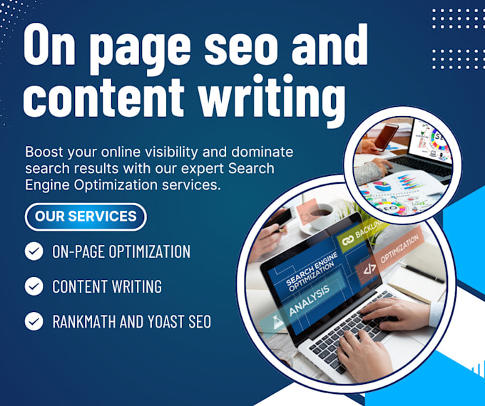 Gig Preview - Do on page seo and content writing services