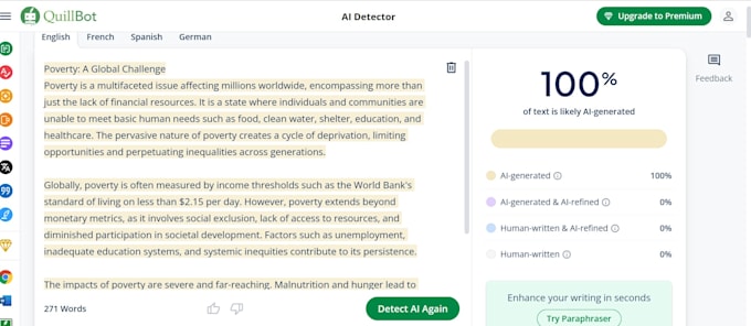 Gig Preview - Generate plagiarism and ai detection report for your document