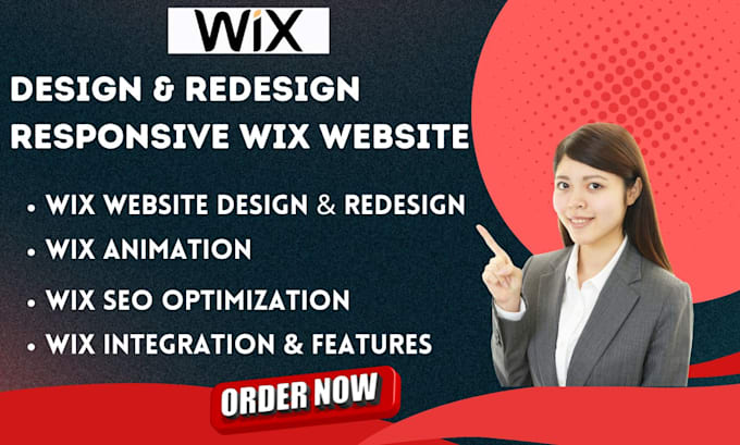 Bestseller - design wix website redesign wix blog studio redesign wix website animated wix