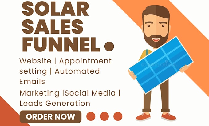 Bestseller - solar appointments for solar website and ppc for solar, solar leads sales funnel