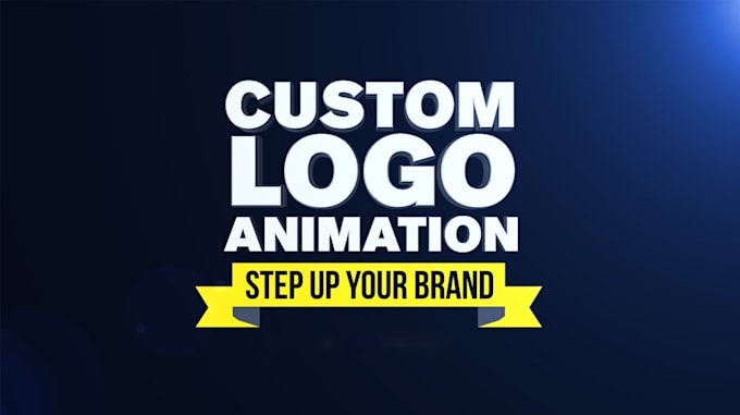 Gig Preview - Do creative custom logo animation for you