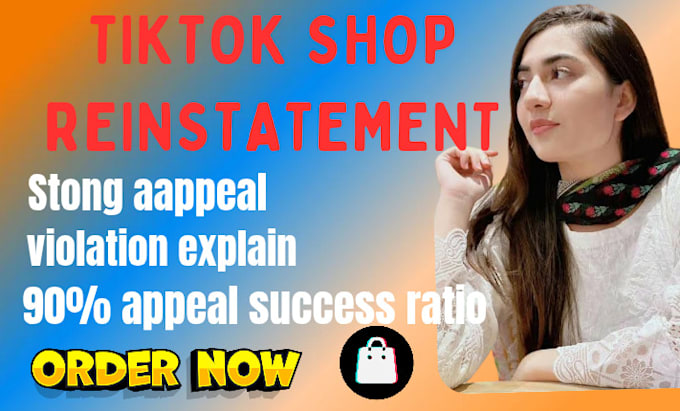 Gig Preview - Solve your tiktok shop violation and tiktok shop reinstatement