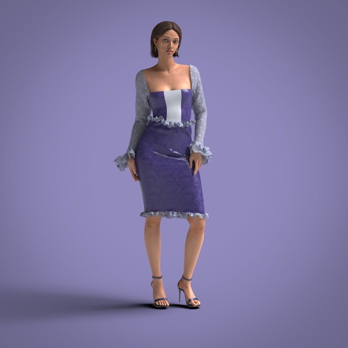 Gig Preview - Create 3d fashion designs and renders for your visual needs