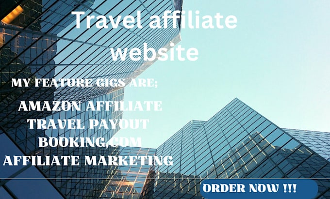 Bestseller - create travel affiliate website amazon website payout for passive income