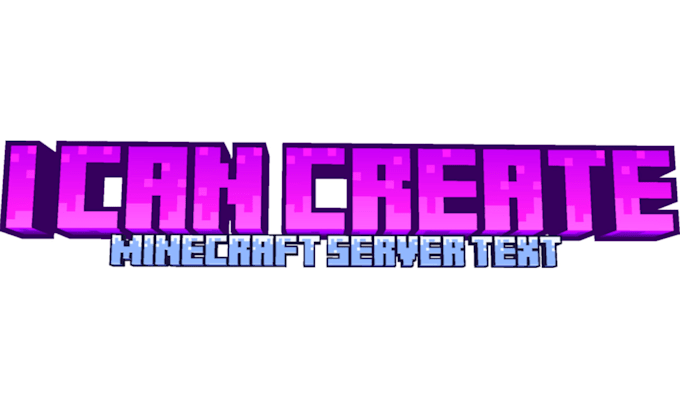 Gig Preview - Create minecraft server logo text