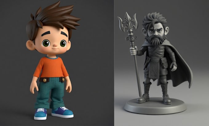 Gig Preview - Sculpt 3d action figure, 3d toy, 3d character, 3d model 3d lego for 3d printing