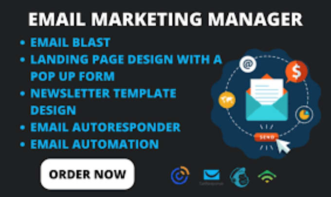 Gig Preview - Send bulk emails cold email campaign and will be your email marketer