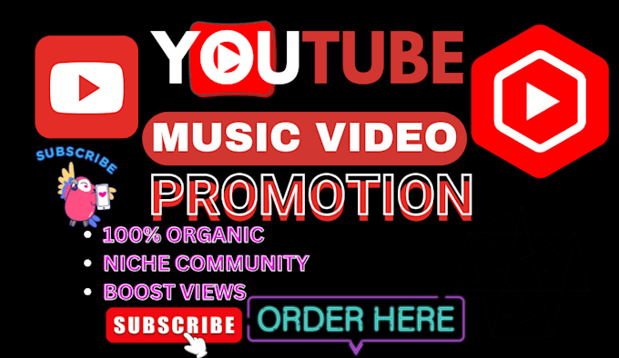 Gig Preview - Do youtube video promotion music video promotion and organic channel growth