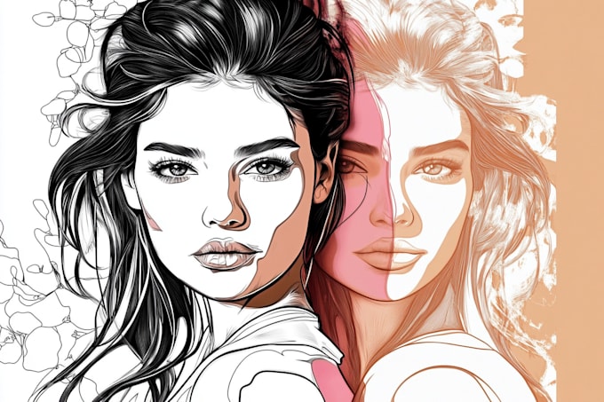 Gig Preview - Convert your image to vector line art drawing, vector outline from any image